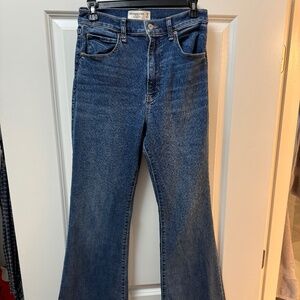 Abercrombie ultra high rise flare
